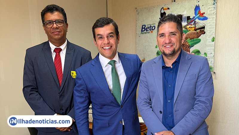 Prefeito Jaime, deputado Beto Pereira e vereador Juninho