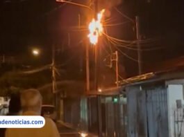 Curto na rede elétrica assusta moradores na zona norte de Ilha Solteira