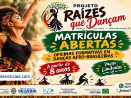 Projeto abre inscrições para oficinas de danças afro-brasileiras em Selvíria